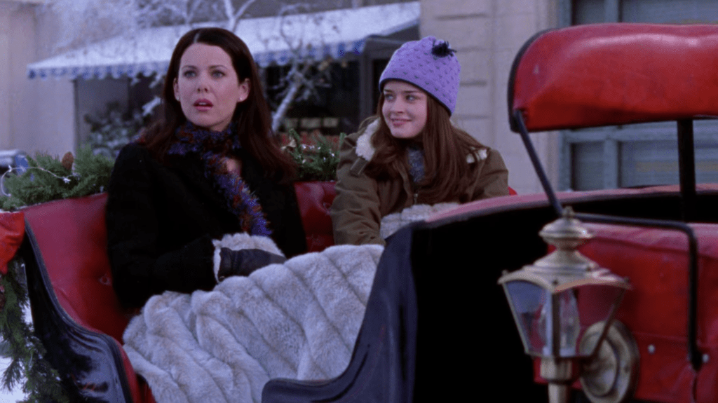 Screenshot from season 2 of "Gilmore Girls."
